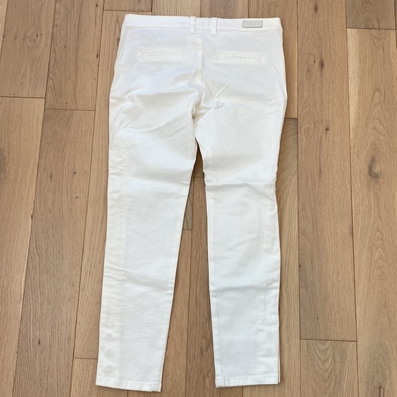 NWT Madison Scotch By Scotch and Soda White Denim Jeans leather side detail - Picture 5 of 9
